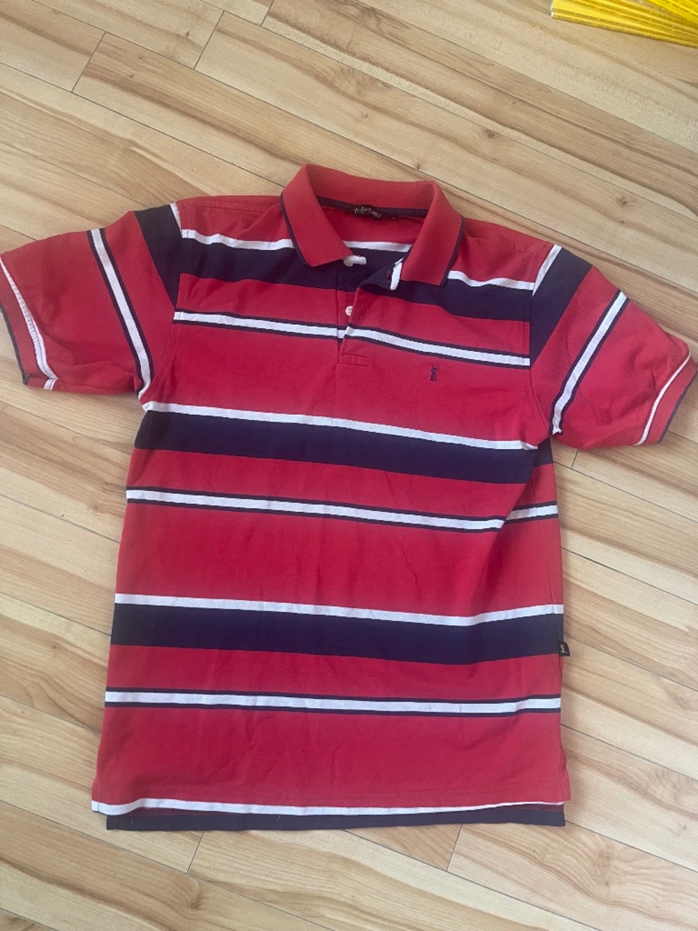 Yves Saint Laurent Stripe Polo Shirt